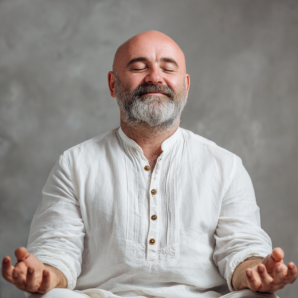 Млада българска жена практикува йога в спокойна поза на закрито със слънчева светлина